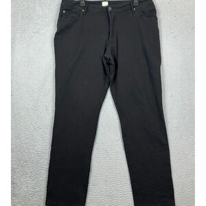 Swet Tailor Pants Mens 36X32 Tailored Fit Black 5-Pocket Chino Stretch Casual